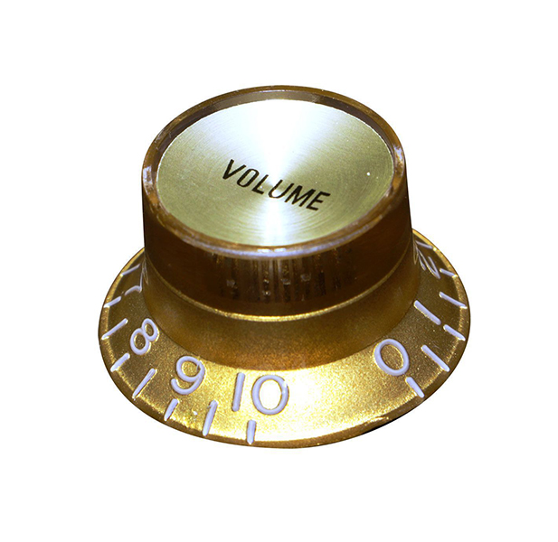 KG-130V Ручка потенциометра, Volume, золото, метрическая, Hosco