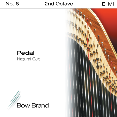 Harp 2 octave string set Bow Brand Pedal Natural Gut