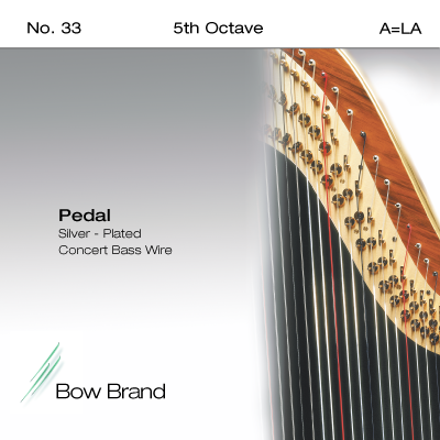 Комплект струн 6 октавы для арфы Bow Brand Pedal Wires Silver Plated