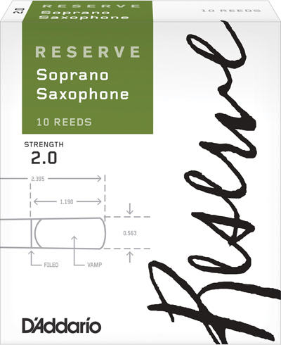 Трости для сопрано-саксофона D'Addario Reserve DIR1020