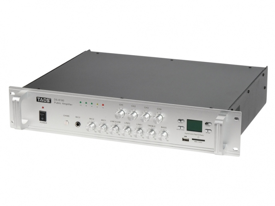 DS-8180 Усилитель мощности трансляционный, 180Вт, TADS