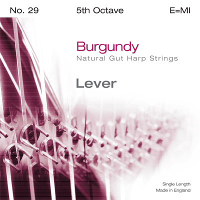Комплект струн 5 октавы для арфы Bow Brand Lever Burgundy