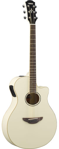 Акустическая гитара со звукоснимателем Yamaha APX600 Vintage White
