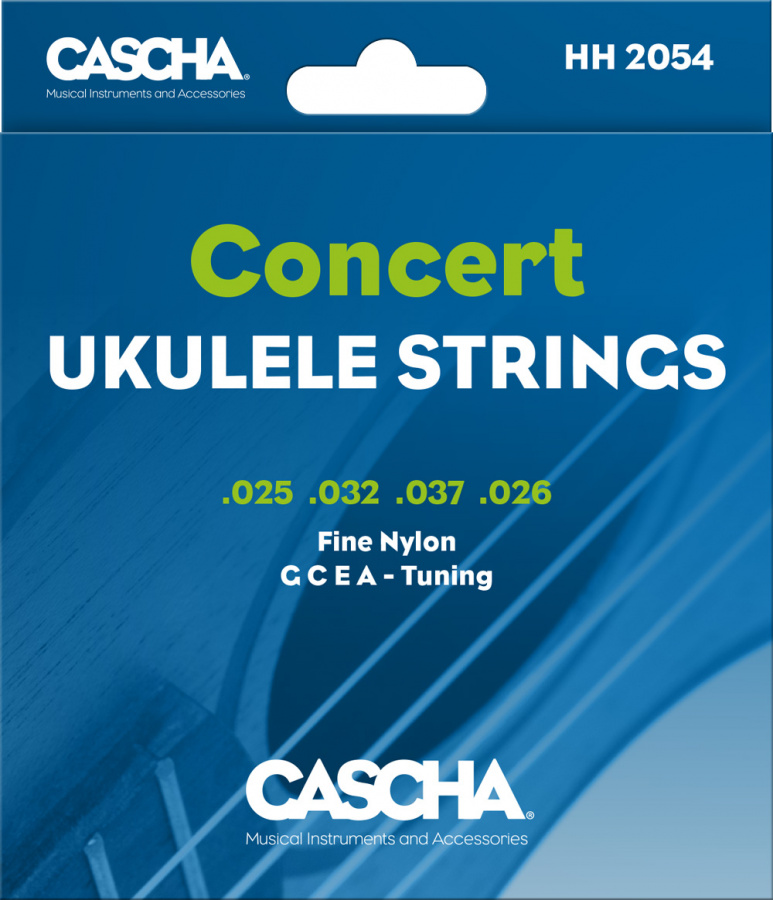 HH-2054 Комплект струн для концертного укулеле, прозрачный нейлон, Cascha