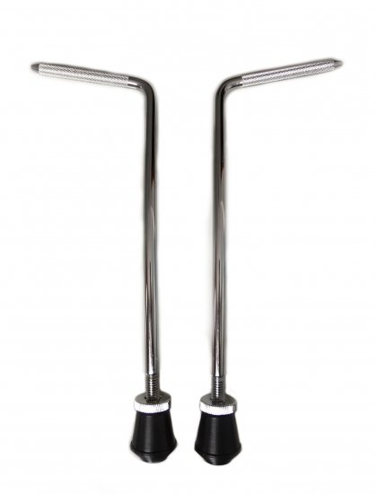 BDS013-095290CR Ножки бас-барабана, 9.5х290мм, сталь, 2шт, LDrums
