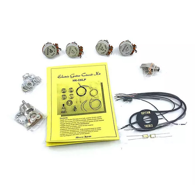 HKA-CKLP-B Комплект темброблока для электрогитары, Les Paul, черный, Hosco