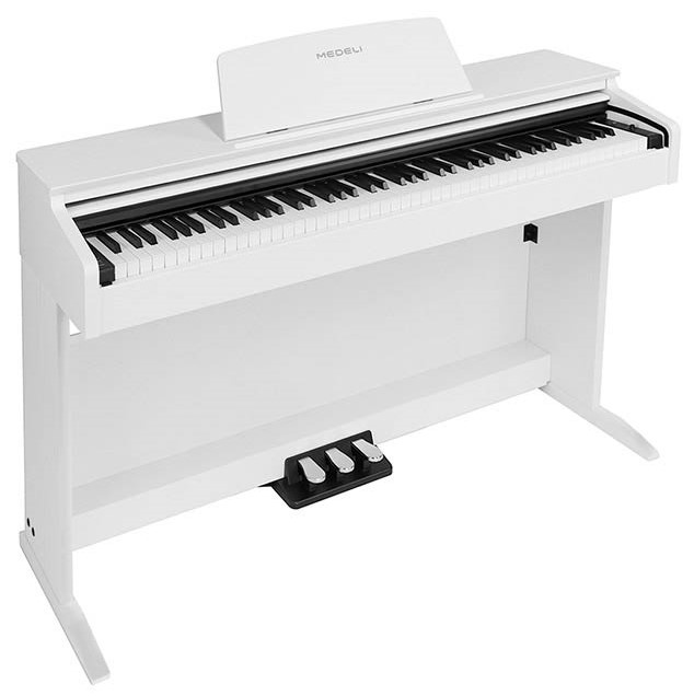 DP260-PVC-WH Цифровое пианино, белое, сатин, Medeli