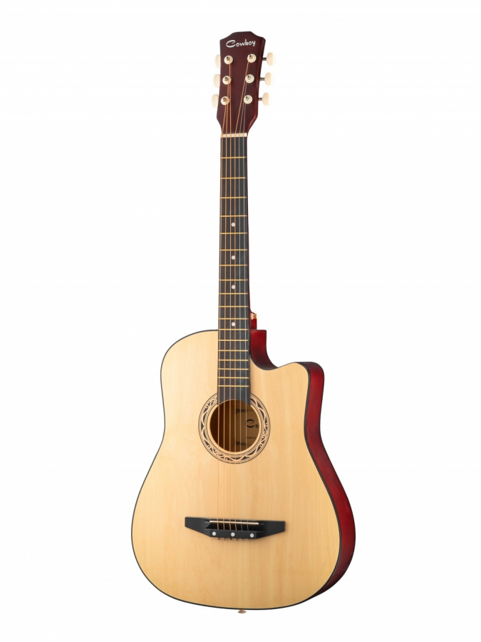 38C-M-3TS Акустическая гитара, с вырезом, санберст, Foix