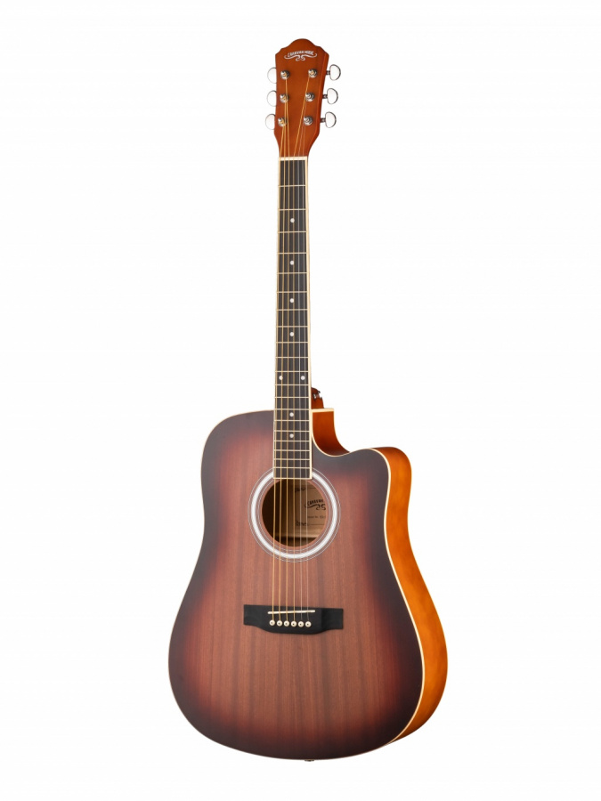 HS-4140-MAS Акустическая гитара, с вырезом, красный санберст, Naranda