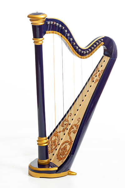 MLH0022 Iris Арфа 21 струнная (A4-G1), цвет синий глянцевый, Resonance Harps