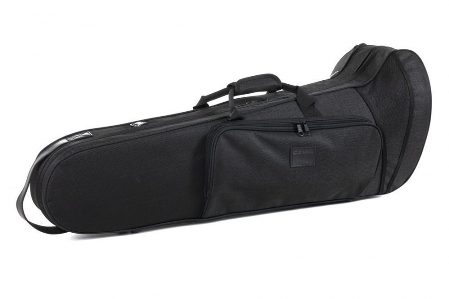 GEWA Trombone Case Compact Brown легкий кофр-рюкзак для бас-тромбона, плечевой ремень, коричневый
