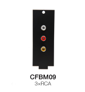CFBM09 Floor Box Модуль коммутационной коробки 3 х RCA, Soundking