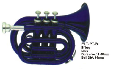 FLT-PT-BL Труба компактная, Bb-key, лакированная, цвет - синий. Conductor