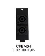 CFBM04 Floor Box Модуль коммутационной коробки 2 х Speakon, Soundking