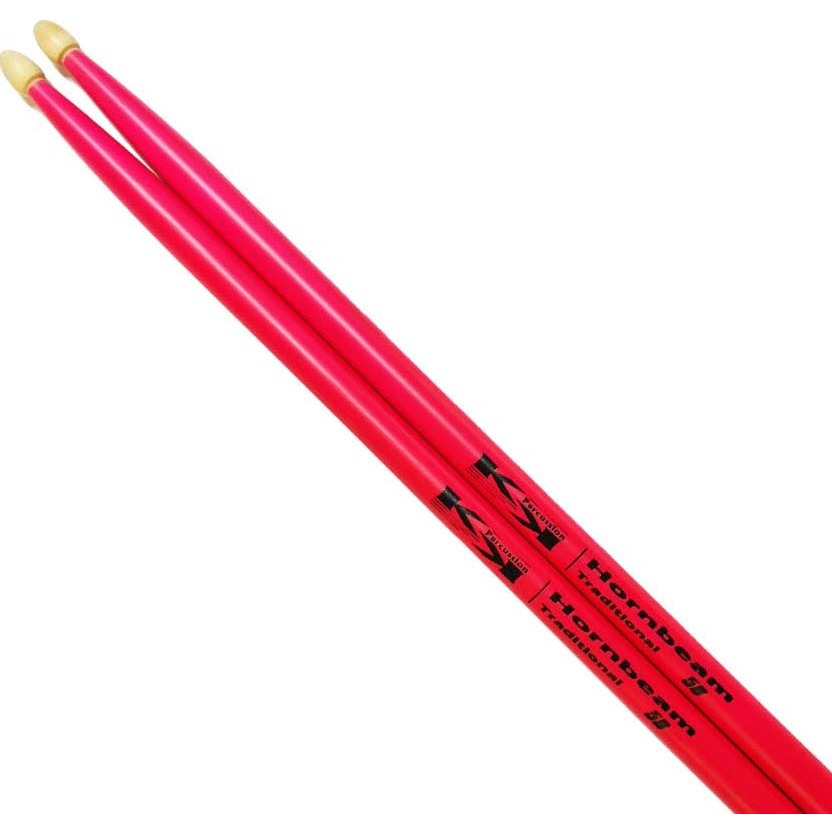 KKGN0CP5B Барабанные палочки 5В, граб, деревянный наконечник, розовые, KK Percussion
