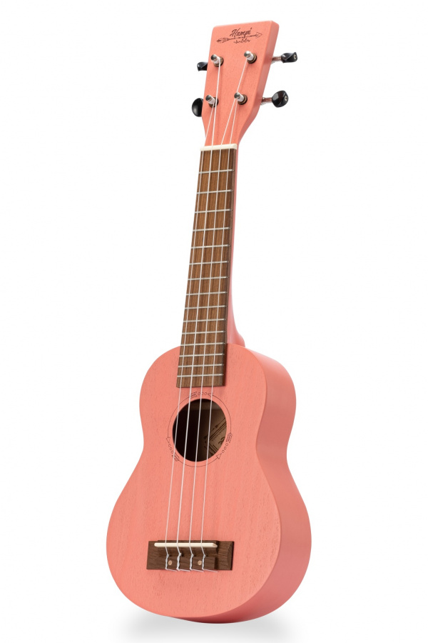 SBK-Coral-Pink Укулеле сопрано, светло-красный, Hampi