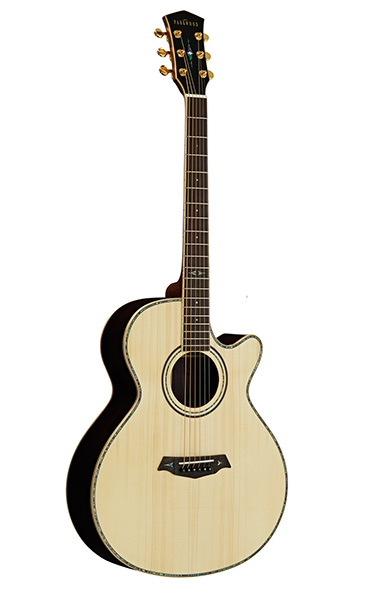 P870ADK-NAT Электро-акустическая гитара, с вырезом, цвет натуральный, Parkwood