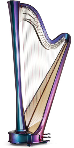 Electrified harp Salvi Rainbow CG