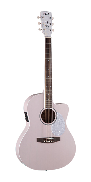 Jade-Classic-PPOP-bag Jade Series Электро-акустическая гитара, розовая, с чехлом, Cort