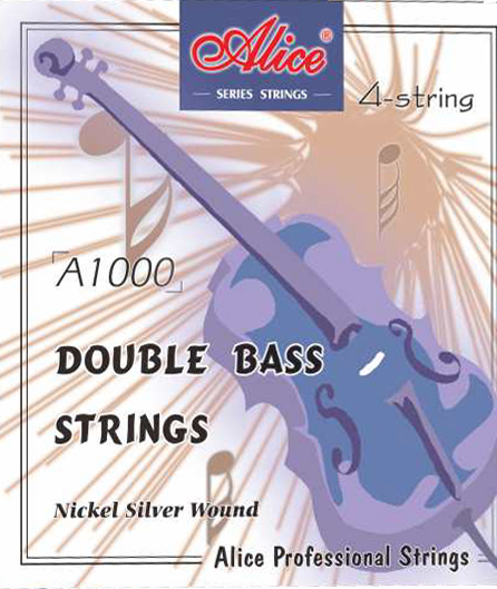A1000-4/4 Комплект струн для контрабаса. Alice