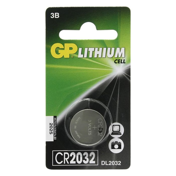 GPCR2032-7CR1 Элемент питания CR2032 литиевый, 1шт, GP
