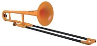 Тенор-тромбон Bb PBone 1Y (Про-во Великобритания) цвет ЖЁЛТЫЙ, пластиковая конструкция,  Легкий инструмент звучит, как типичный тромбон из латуни, удобен для начинающих. В комплекте с пластиковым мундштуком и матерчатым чехлом