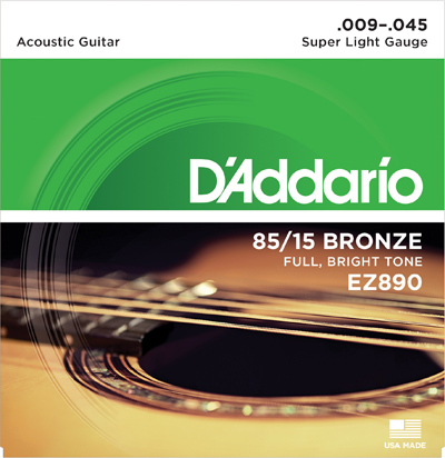 Комплект струн для акустической гитары D'Addario EZ890