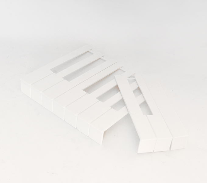 WL017 Накладка белая клавиша для пианино, комплект 52 шт, Wendl&Lung