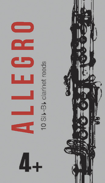 FR18C010 Allegro Трости для кларнета inB/inA № 4+ (10шт), FedotovReeds
