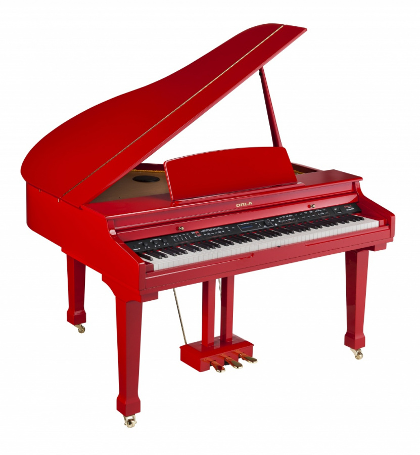 Grand-500-RED-POLISH Цифровой рояль, с автоаккомпанементом, красный (3 коробки), Orla