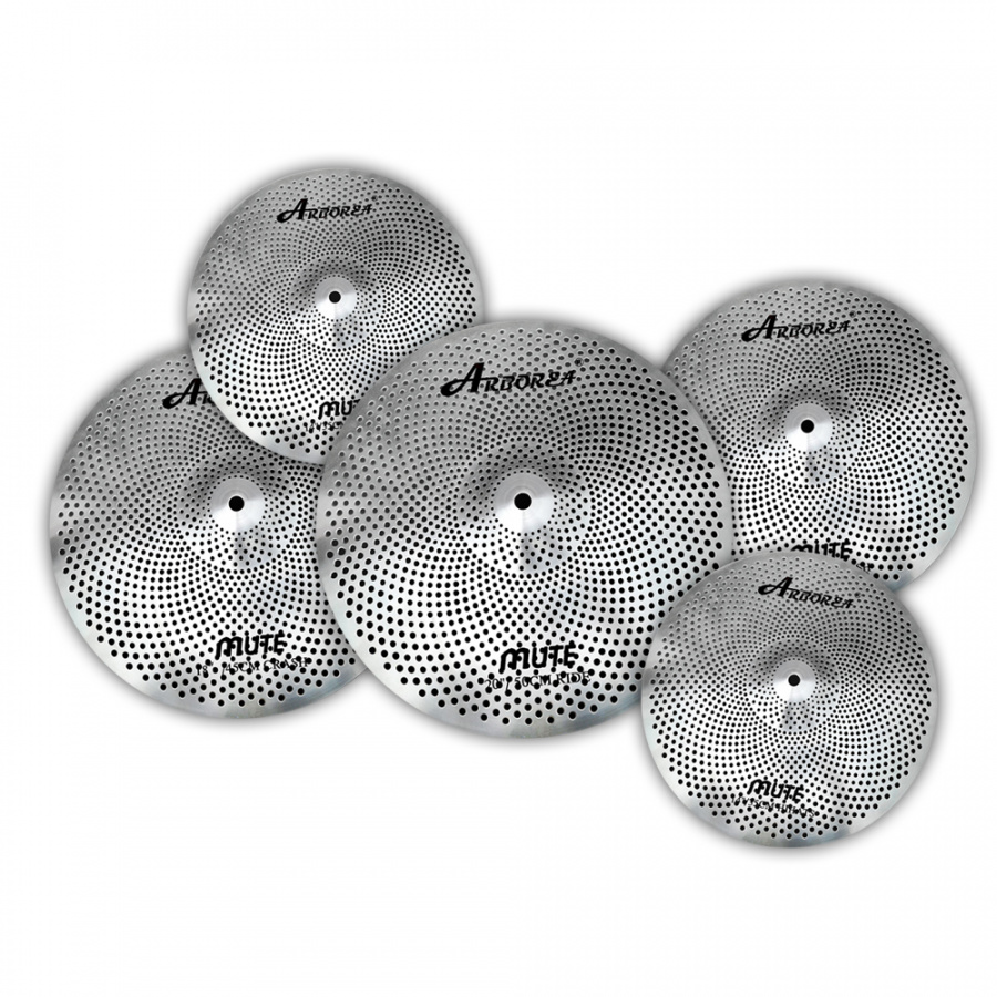 SM14161820SET Mute Silver Комплект тарелок с уменьшенной громкостью звучания 14, 16, 18, 20" Arborea