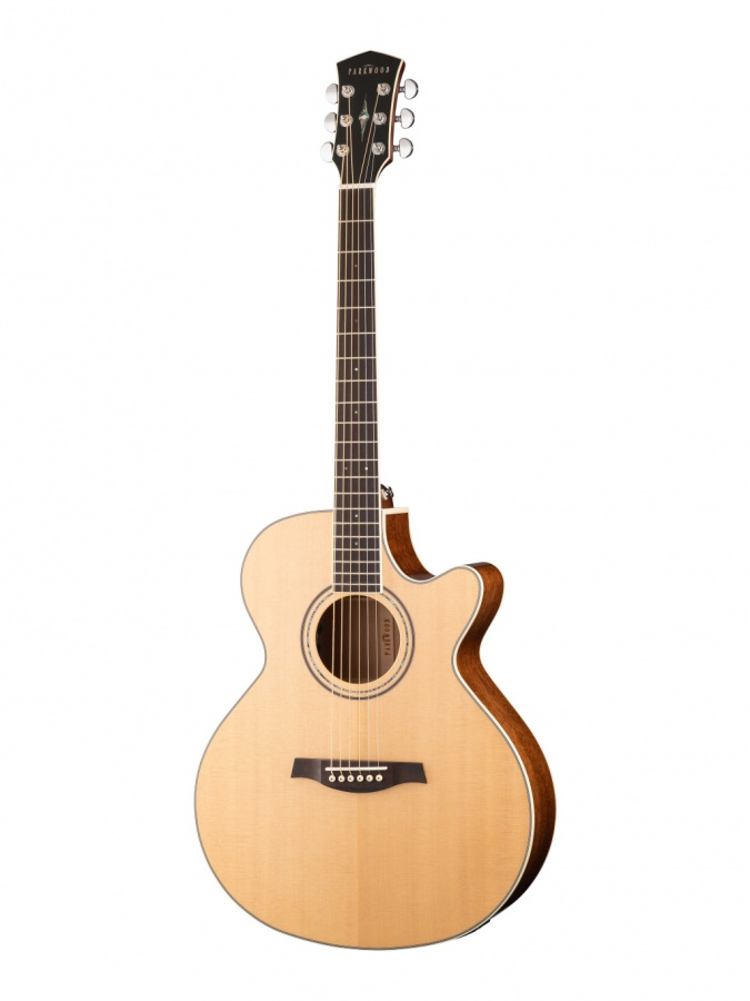 S67 Электро-акустическая гитара, с вырезом, с чехлом, Parkwood