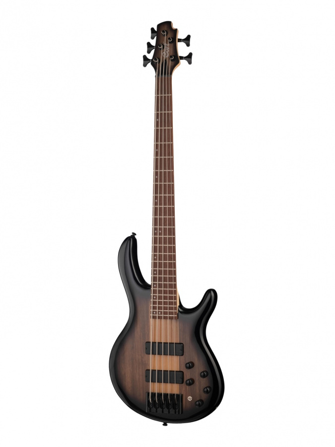 C5-Plus-ZBMH-TBB Бас-гитара 5-ти струнная, коричневый санберст, Cort