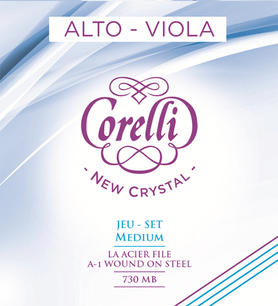 730MB Corelli New Crystal Комплект струн для альта, среднее натяжение, Savarez
