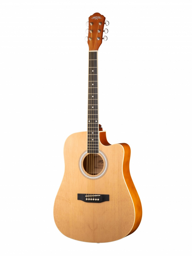 HS-4140-N Акустическая гитара, с вырезом, цвет натуральный, Naranda