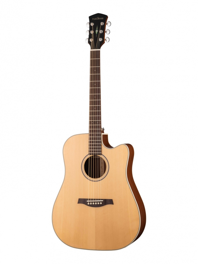 S26-GT Электро-акустическая гитара, дредноут с вырезом, с чехлом, глянец, Parkwood