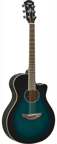 Акустическая гитара со звукоснимателем Yamaha APX600 Oriental Blue Burst