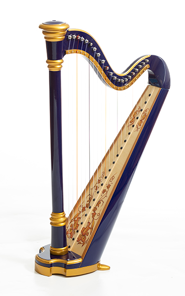 MLH0012 Capris Арфа 21 струнная (A4-G1), цвет синий глянцевый, Resonance Harps