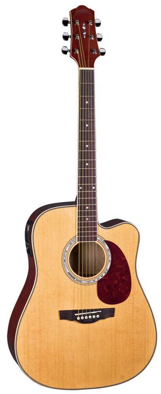 DG220CEN Акустическая гитара со звукоснимателем, с вырезом Naranda