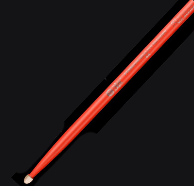 10101003004 Fluorescent Series 5A Барабанные палочки, оранжевые, орех гикори, HUN