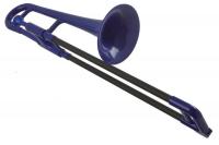Тромбон-альт Eb P Bone 2B (Пр-во Великобритания) (Mini) цвет СИНИЙ, пластиковая конструкция,  Легкий инструмент звучит, как типичный тромбон из латуни, удобен для начинающих. В комплекте с пластиковым мундштуком и матерчатым чехлом
