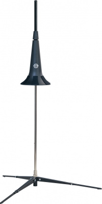 Стойка для тромбона KONIG&MEYER  15270.000.55 (Пр-во Германия) вертикальная, тренога, складная, облегченная, КОМПАКТНОГО ХРАНЕНИЯ, переносится в раструбе, металл, цвет черный