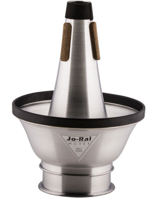 Сурдина для тенор-тромбона Jo-Ral TRB-6L Cup mute (большой раструб), подвижная чашка, материал-алюминий