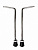 BDS013-095290CR Ножки бас-барабана, 9.5х290мм, сталь, 2шт, LDrums