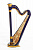 MLH0022 Iris Арфа 21 струнная (A4-G1), цвет синий глянцевый, Resonance Harps