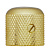 MKG-18I Ручка потенциометра, латунь, золото, Hosco