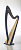 RHL006 Арфа леверсная, 36 струн, цвет: синий, Resonance Harps