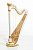 MLH0021 Iris Арфа 21 струнная (A4-G1), цвет белый глянцевый, Resonance Harps