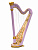 MLH0027 Iris Арфа 21 струнная (A4-G1), цвет сиреневый глянцевый, Resonance Harps