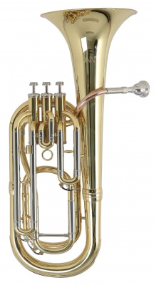 ТЕНОР " Bb" CONN BH-650 (Пр-во КНР) 3-х помповый, материал-желтая медь, покрытие-прозрачный лак, ТАМПАКОВАЯ  мундштучная трубка, наружная отделка кронов-мельхиор, раструб 8 3/8”(211 мм), мензура .504-.531”(12,8-13,5”), мундштук BACH, облегченный  кейс  с 